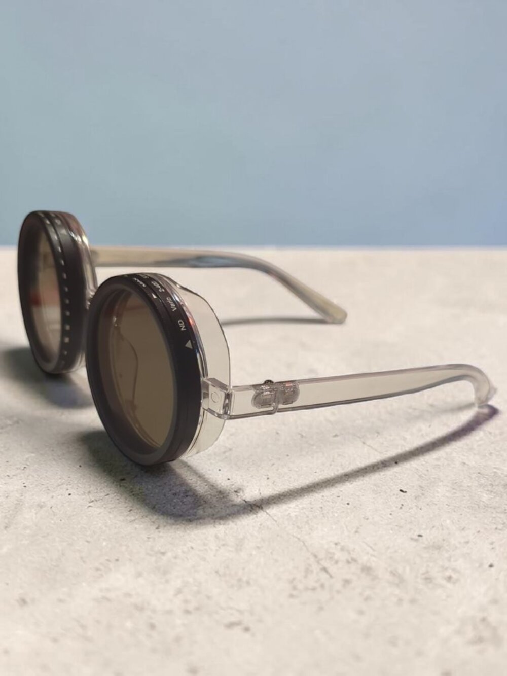 Very Cool and Unique Adjustable Dimness, Camera Lens Styled Steampunk Sunglasses